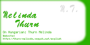 melinda thurn business card